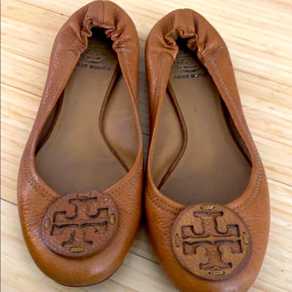 Tory Burch camel flat, size 7.5